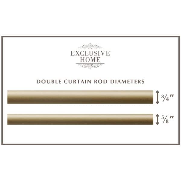 dimension image slide 7 of 8, Copper Grove Harmanli Wraparound Double Curtain Rod