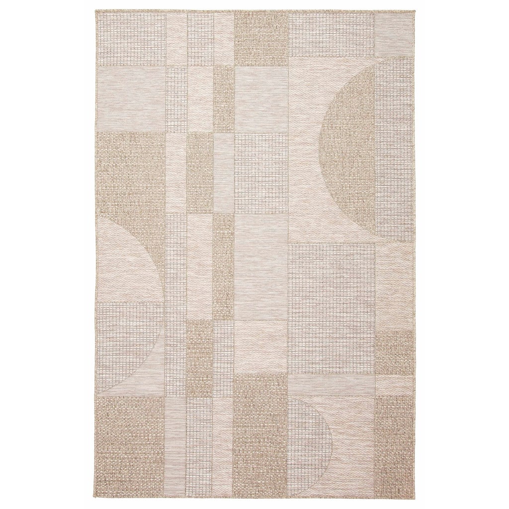 ECARPETGALLERY Machine Woven Bodhi Taupe Area Rug
