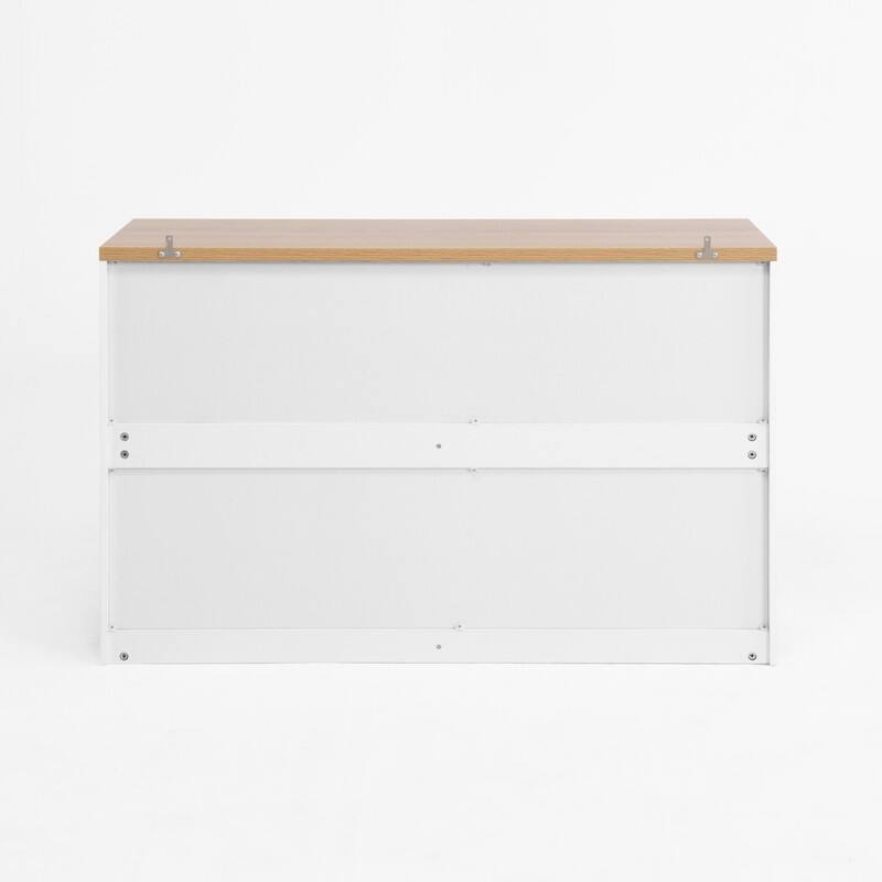 6-Drawer Wood Storage Cabinet, Wide Dresser and Organizer for Bedroom, Living Room