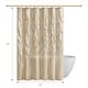 preview thumbnail 10 of 13, Madison Park Laurel Tufted Semi-Sheer Shower Curtain