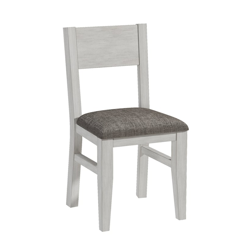 5 Piece Dining Table Set for 4, Solid Wood Kitchen Table Set with 4 Upholstered Chairs and Storage Drawers