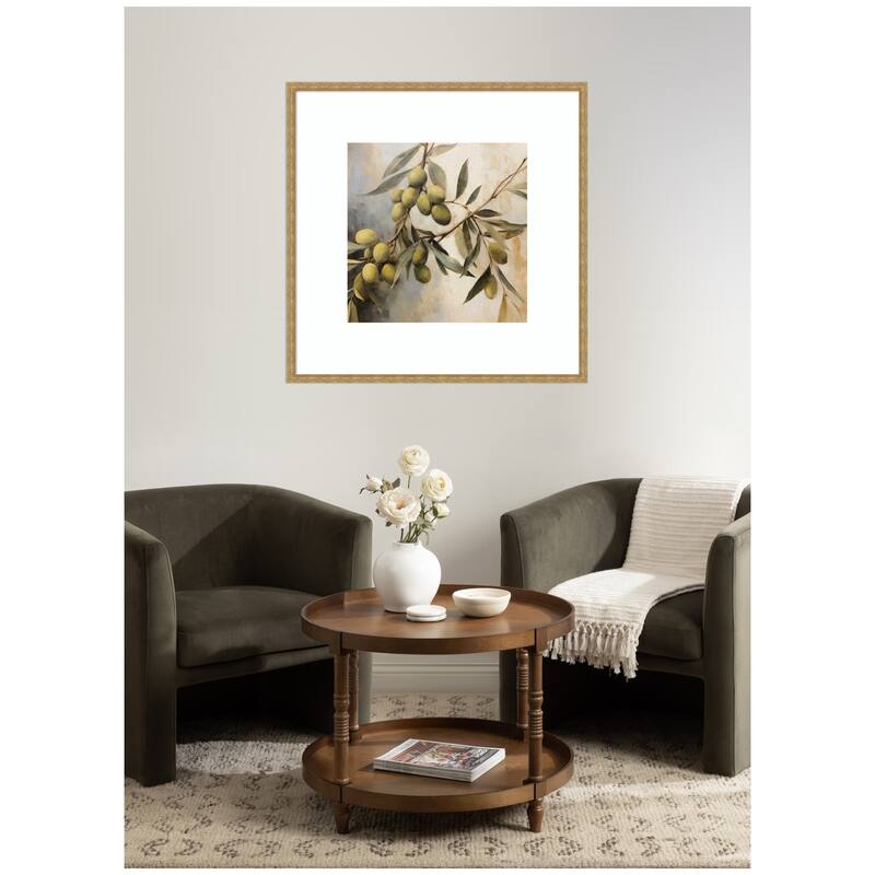 Kate and Laurel Olive Tree by The Creative Bunch Studio Framed Wall Art Print