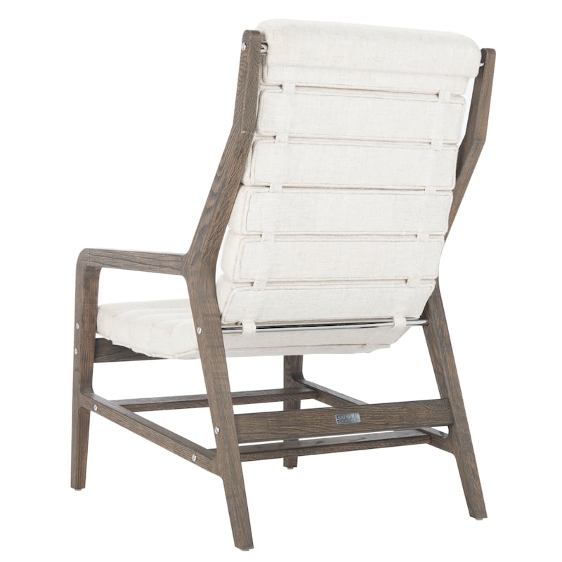 SAFAVIEH Couture Heida Channel Tufted Chair - 24.8"x33.1"x39.2" - 25Wx33Dx39H