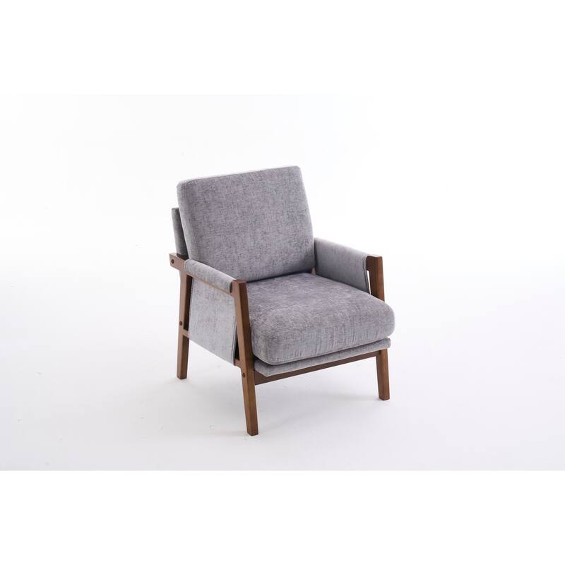 Mid-Century Modern Accent Chairs ,Modern Accent Chair,Chair with Soft Waist Cushion,Ergonomic Lounge Chairs