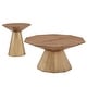 preview thumbnail 3 of 11, Bach Antique Gold Reclaimed Style Decagon Table Set by iNSPIRE Q Bold End Table and Coffee Table