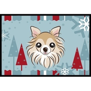 Carolines Treasures BB1747MAT Winter Holiday Chihuahua Indoor & Outdoor Mat 18 x 27 in.