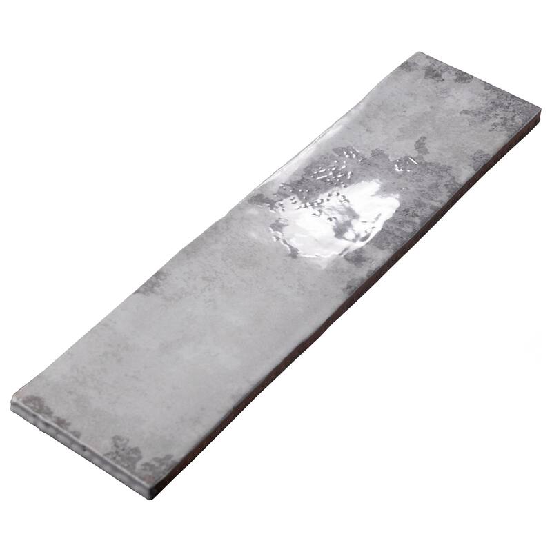 Merola Tile Biarritz Grey 3" x 12" Ceramic Wall Tile