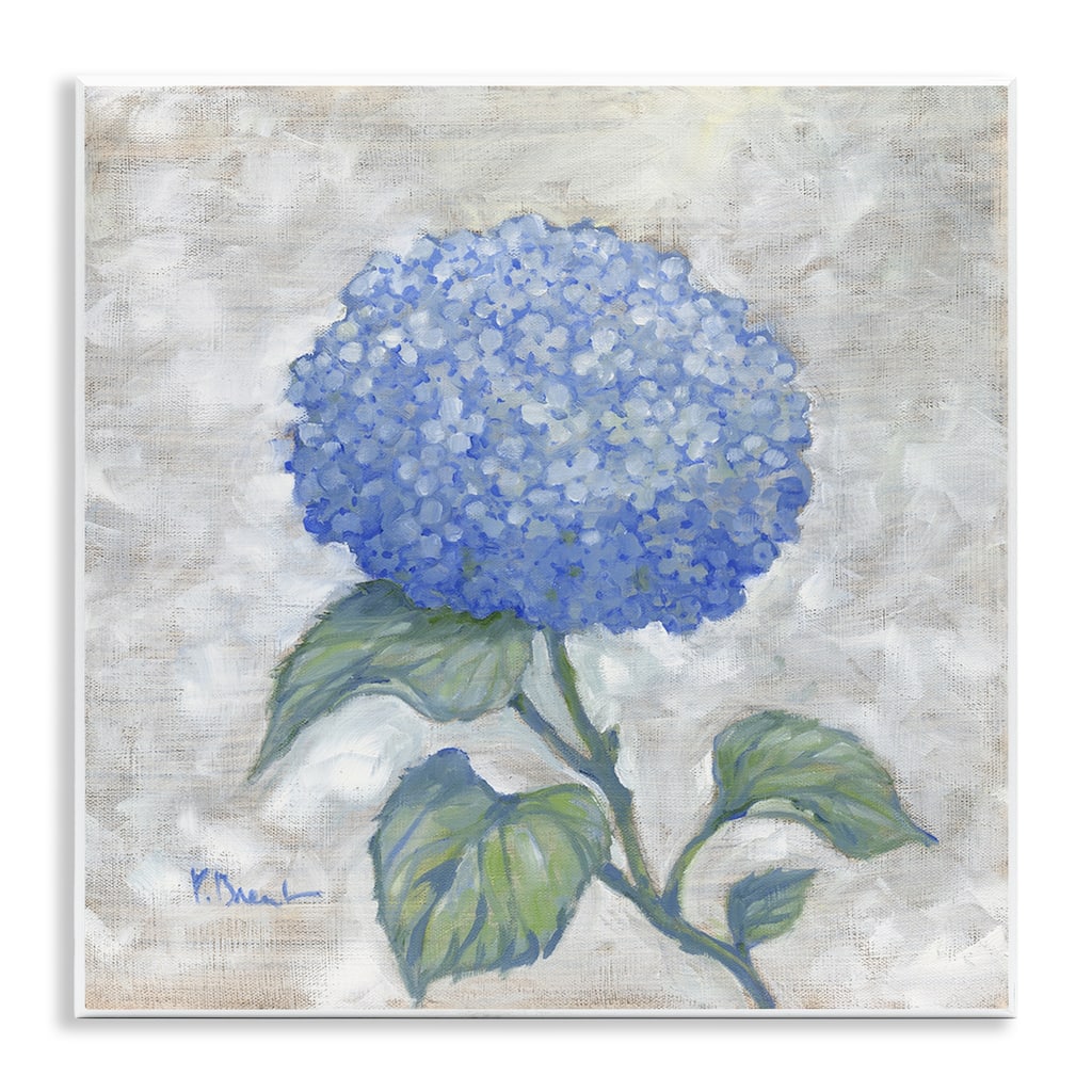 Stupell Round Blue Country Hydrangea Wall Plaque Art Design By Paul Brent