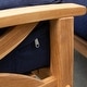 preview thumbnail 8 of 25, Cambridge Casual Lowell Teak Patio Club Chair with Cushion