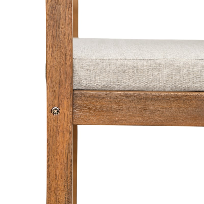 Christopher Knight Home - Lyona Acacia Wood Outdoor Bar Stool (Set of 2)