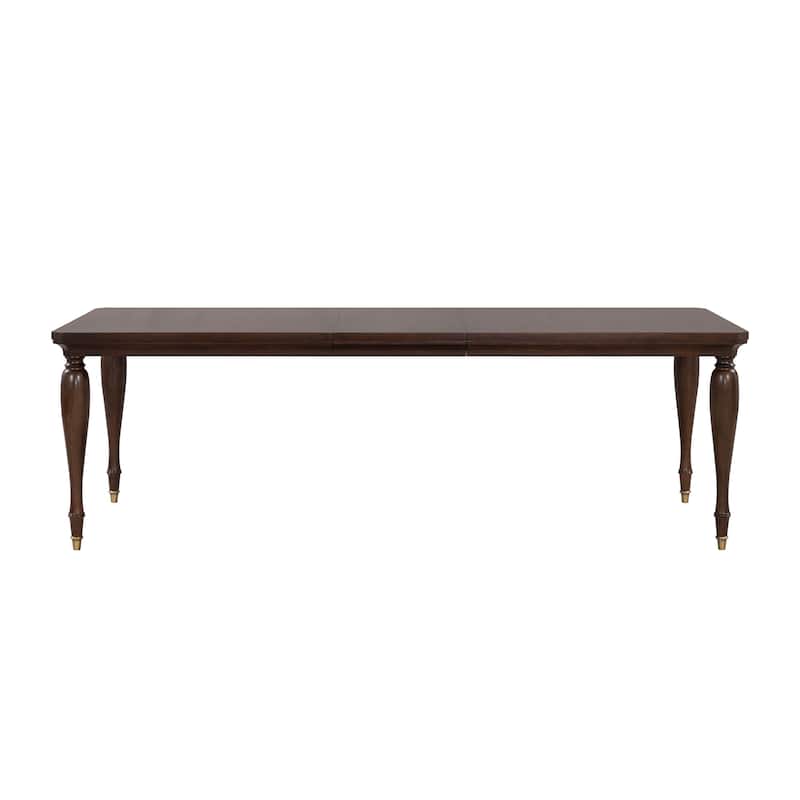 Furniture of America Prylen Modern 7-Piece Dark Cherry Solid Wood Extendable Dining Set