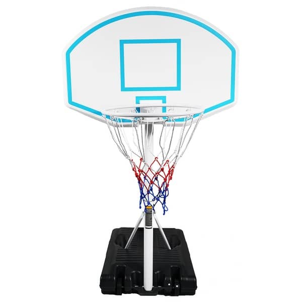 slide 2 of 21, Poolside Basketball Hoop Portable Swimming Pool Basketball System Height Adjustable 3.1ft-4.7ft with 36" Backboard Blue