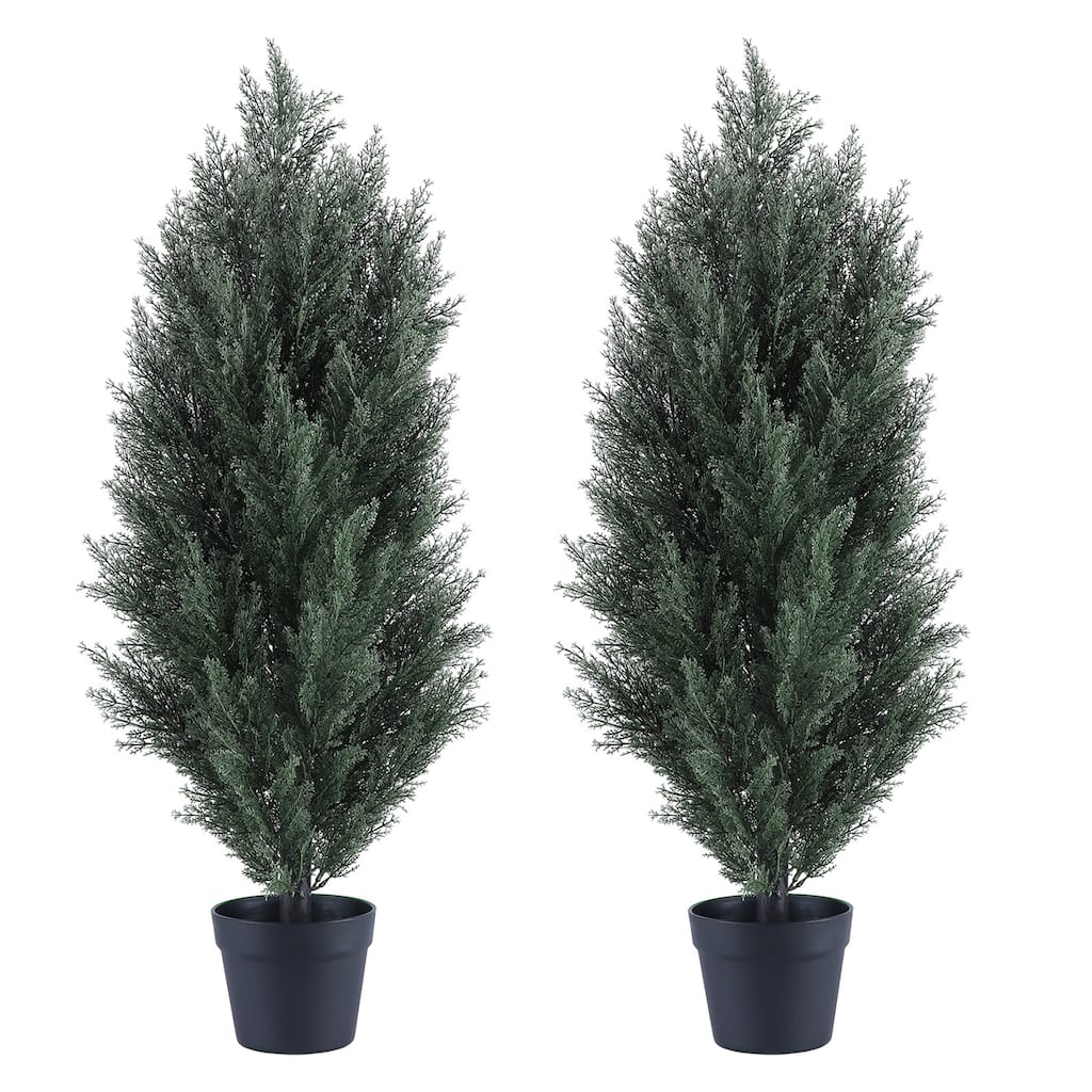 2-Pack 2.95FT Artificial Pine Trees