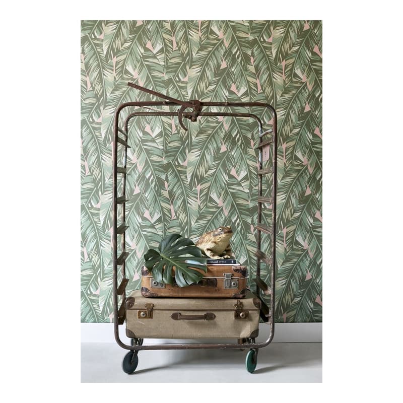 ESTA Home Dumott Olive Tropical Leaves Wallpaper - 20.5 x 396 x 0.025