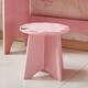 preview thumbnail 7 of 8, Wooden Kids Vanity Table Set Makeup Dressing Table Stool Mirror Pink Girls Gifts - 10*37*15