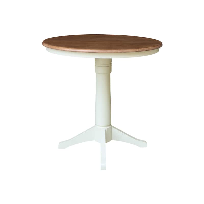 36" Round Top Pedestal Table w/12" Leaf
