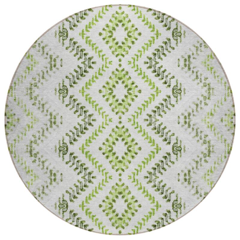HomeRoots Geometric Transitional Rectangle Outdoor Rug