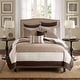 preview thumbnail 6 of 13, Madison Park Danville Beige 7 Piece Quilt Set with Euro Shams and Throw Pillows California King