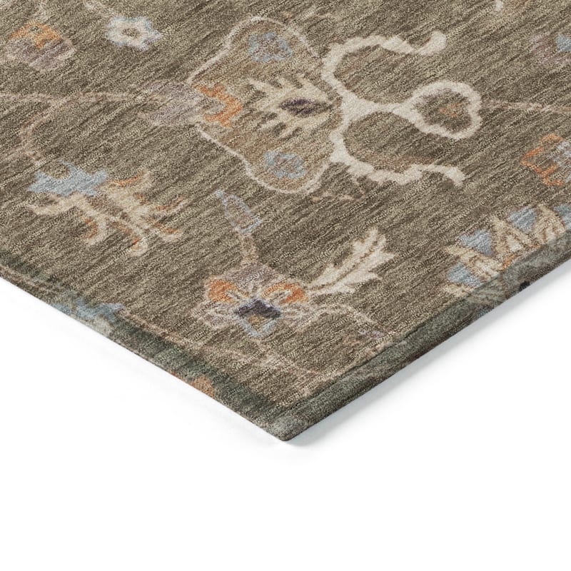 Machine Washable Indoor/ Outdoor Traditional Persian Chantille Rug