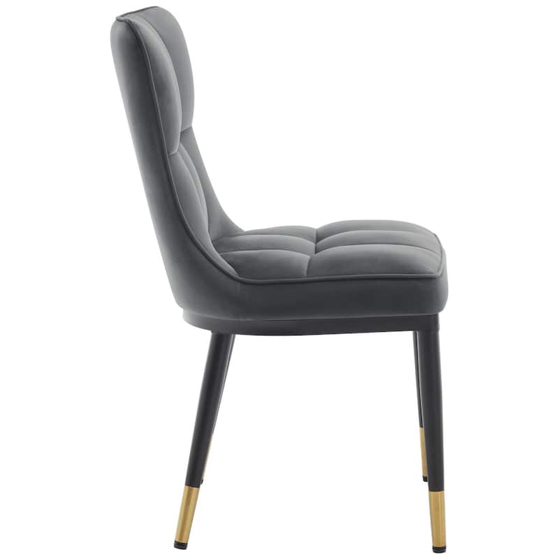 Modern Velvet Upholstered Dining Chairs, Set of 2/4 - 35.8"H x 18.9"W x 23.2"D