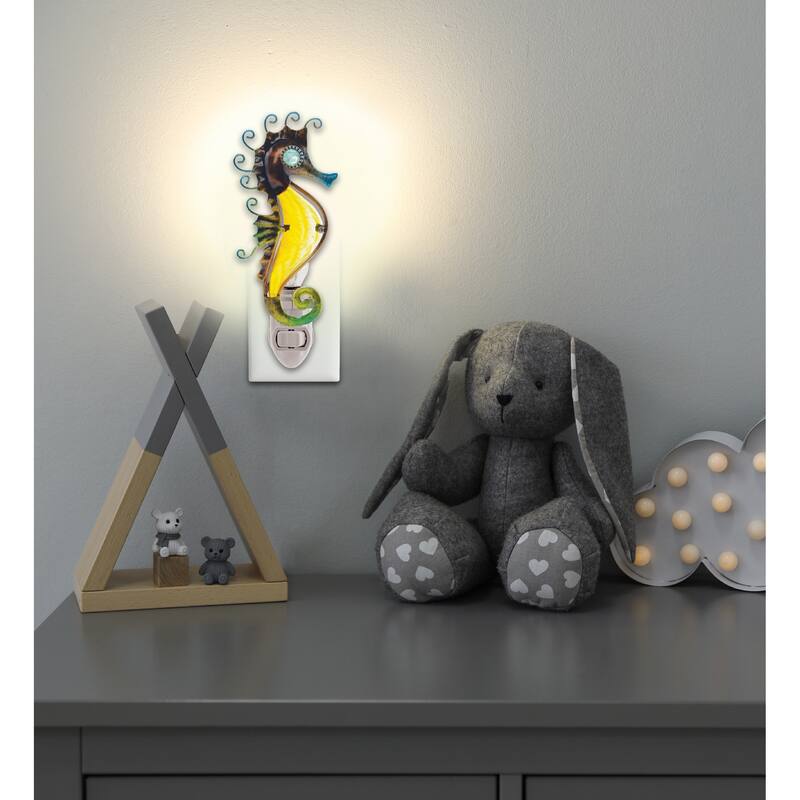 CoTa Global Ocean Life Metal Glass Night Lights with Switch - 4 Piece
