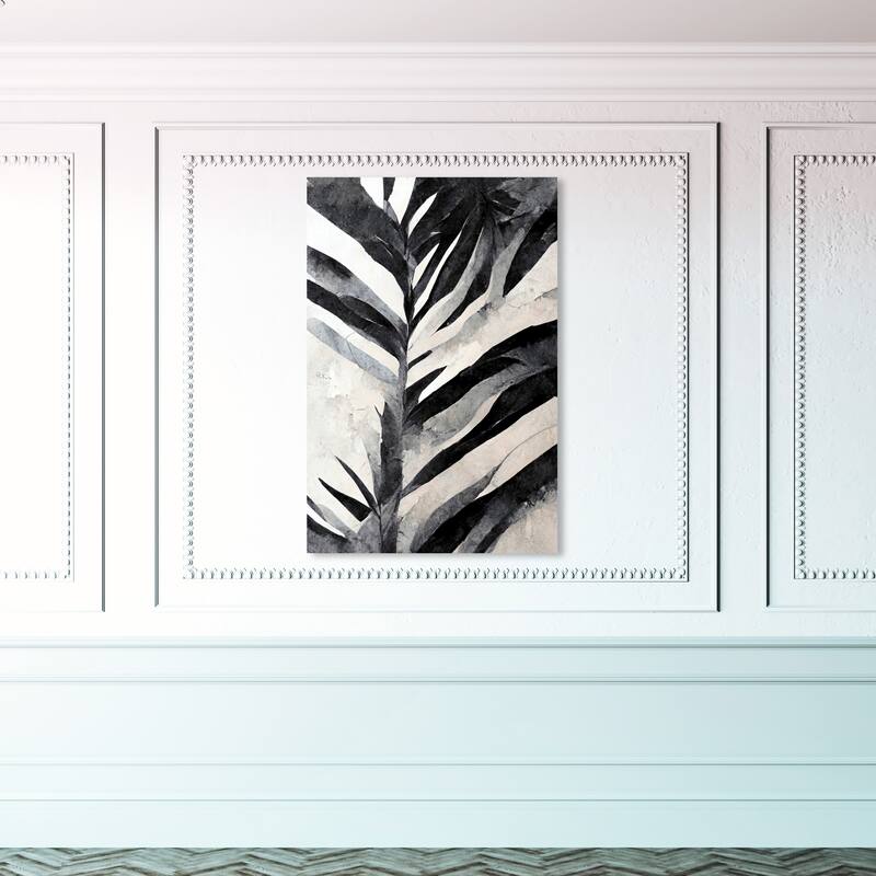 Wynwood Studio Abstract Nuetral Vissage Black and Modern & Contemporary Wall Art Canvas Print - 45 x 30