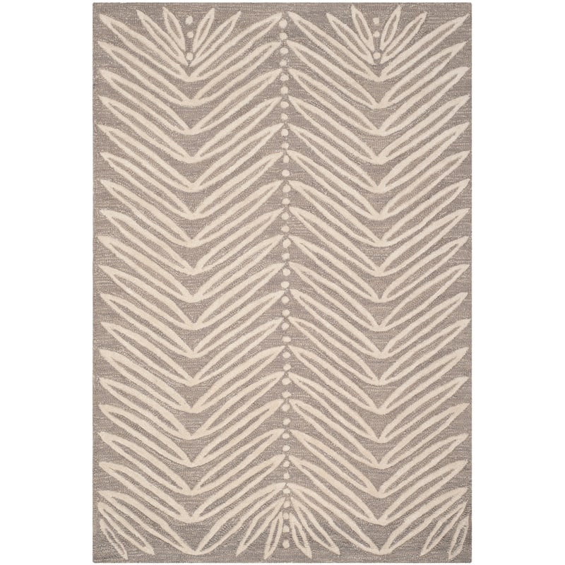 Martha Stewart by SAFAVIEH Chevron Leaves Wool/ Viscose Rug