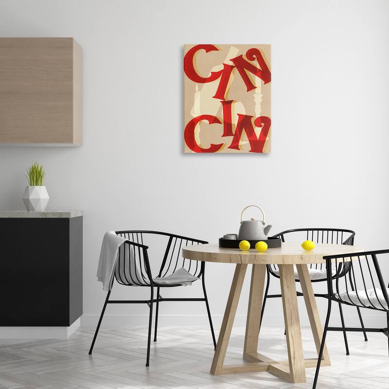 Stupell Cin Cin Wine & Candles Canvas Wall Art Design By Lil' Rue
