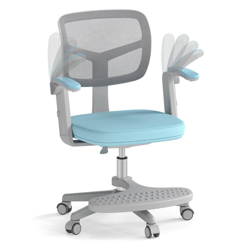 Costway Kids Desk Chair Children Study Chair with Adjustable Height, - See Details - Blue