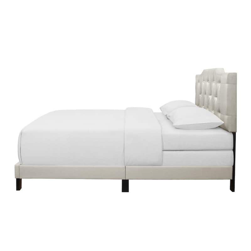 Copper Grove Kazanlak Tufted Upholstered Panel Bed