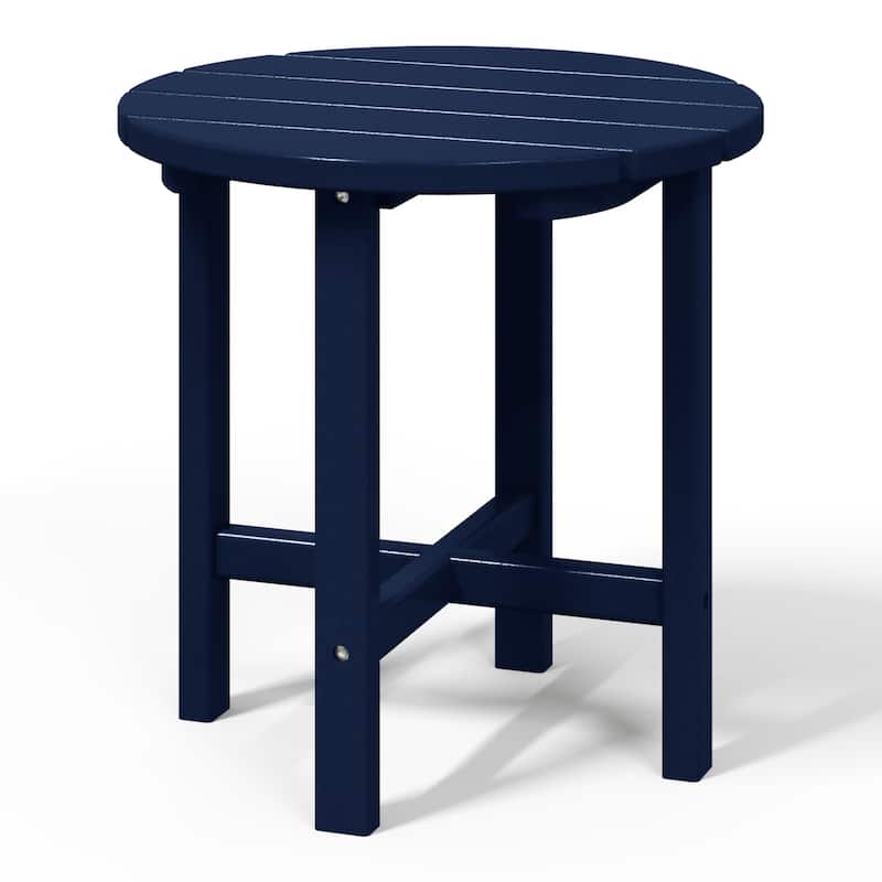 Polytrends Altura Eco-friendly All Weather Round 18" Side Table