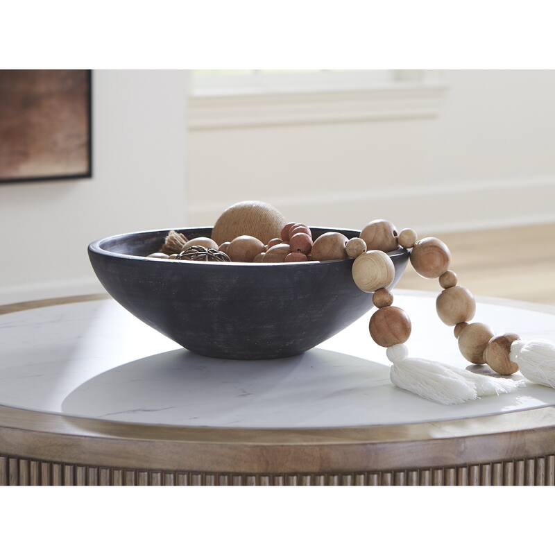 Signature Design by Ashley Meadie Bowl - Distressed Black