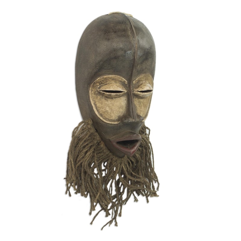 Novica Handmade Sacred Dan African Wood Mask