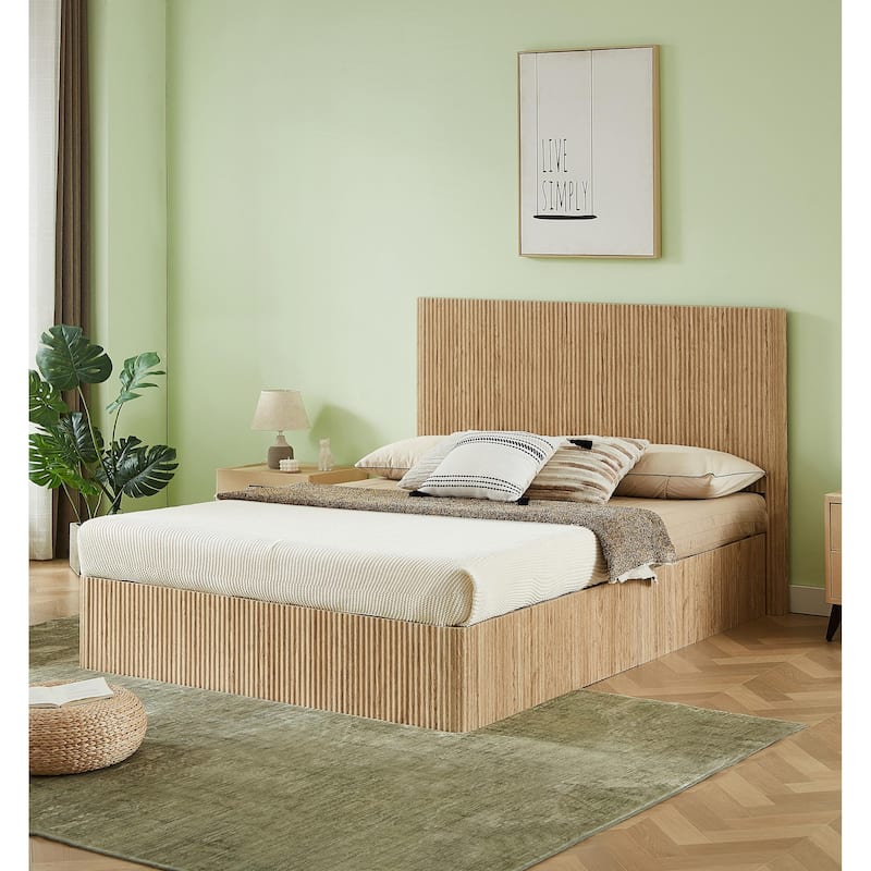 Queen Size Hydraulic Storage Platform Bed