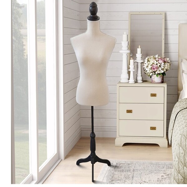 Gorgeous Solid Beige Mannequin by Urban Port Off White As Is