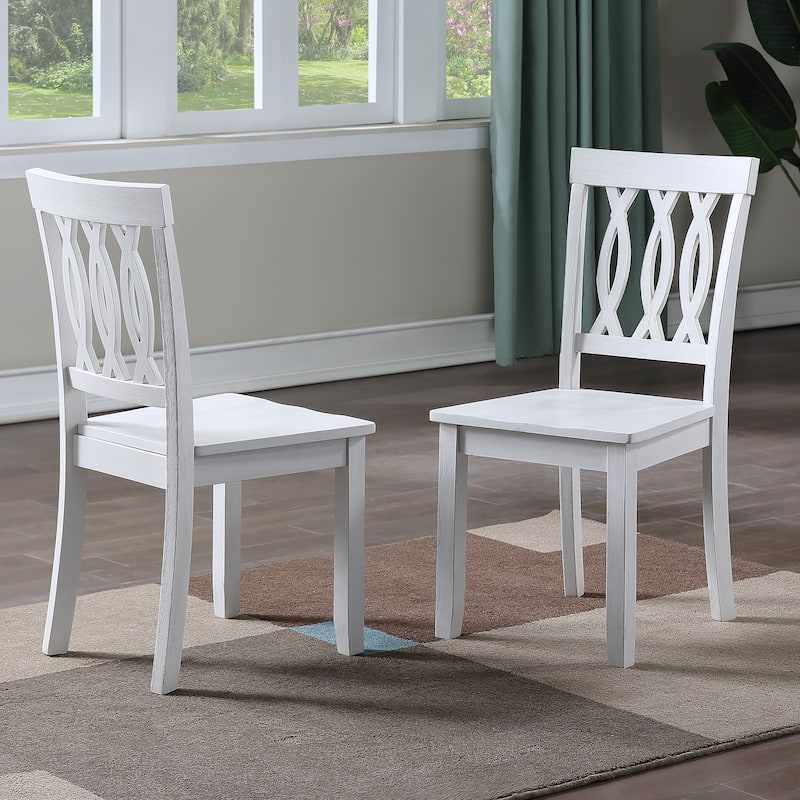Steve Silver Nella White Side Chair (Set of 2)