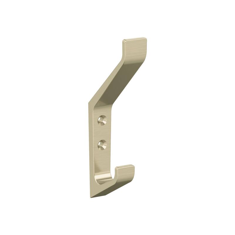Amerock Emerge Double Prong Decorative Wall Hook - Golden Champagne