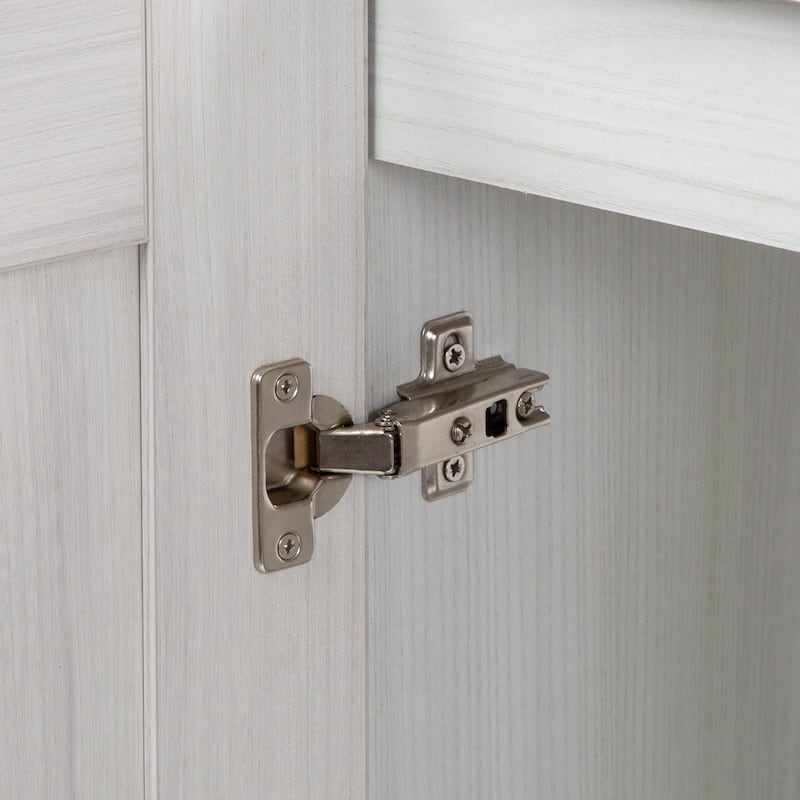 Spring Mill Cabinets Noelani 30" Bathroom Vanity With 2-Door Cabinet, Drawer, and White Sink Top