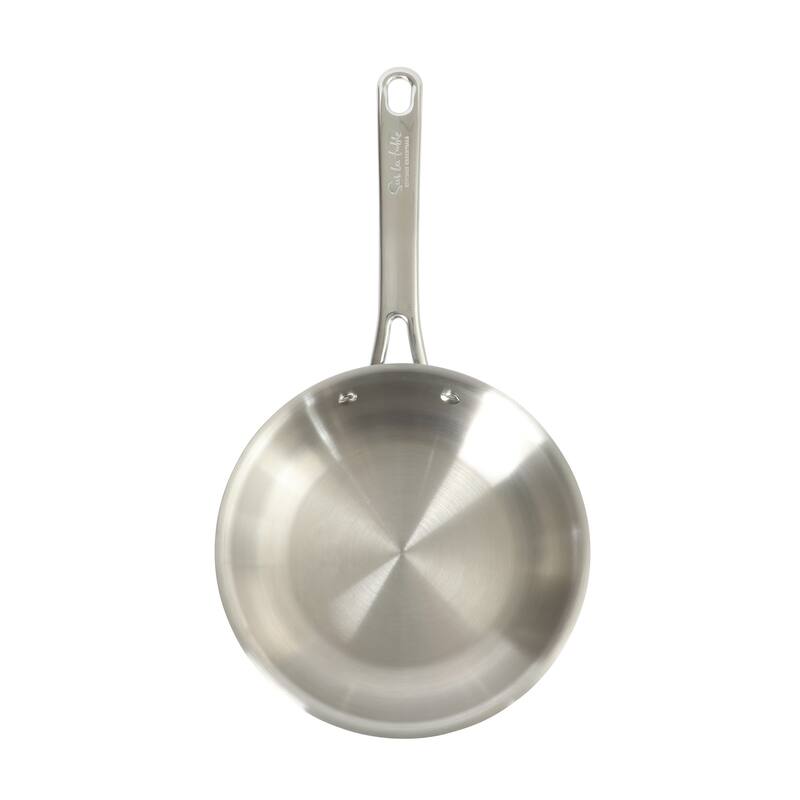 Sur La Table Kitchen Essentials Stainless Steel Frying Pan - Induction Ready Skillet with Tri-Ply Base, Polished Finish - 8