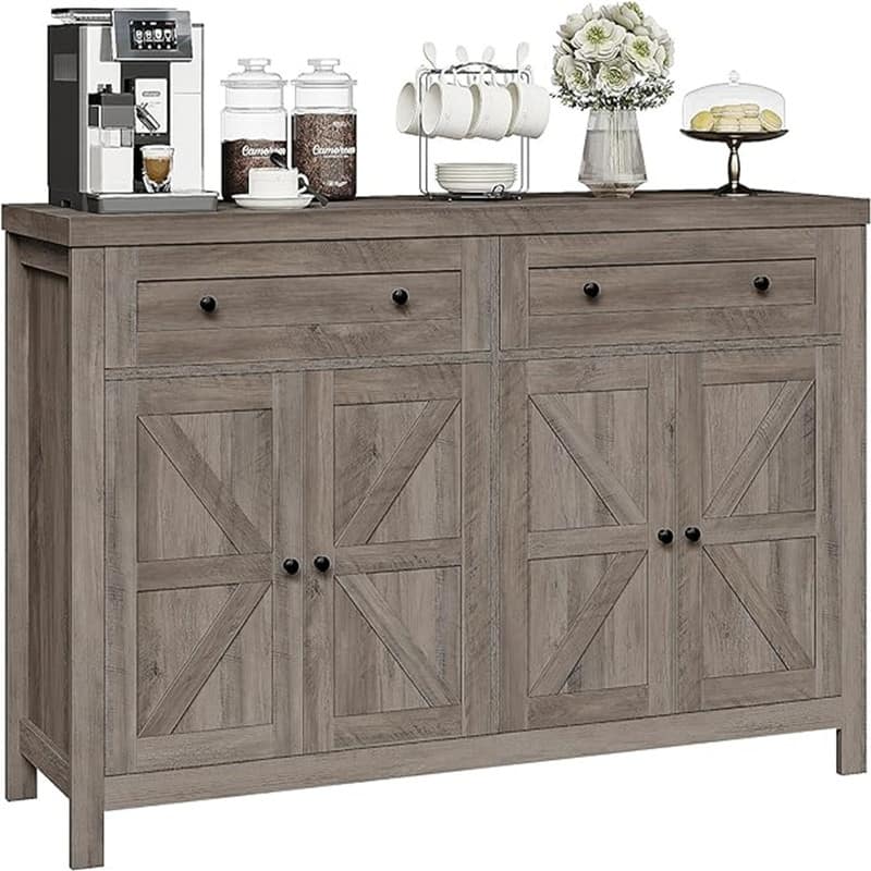 Buffet Sideboard Cabinet - 15.7"D x 55.1"W x 35.4"H