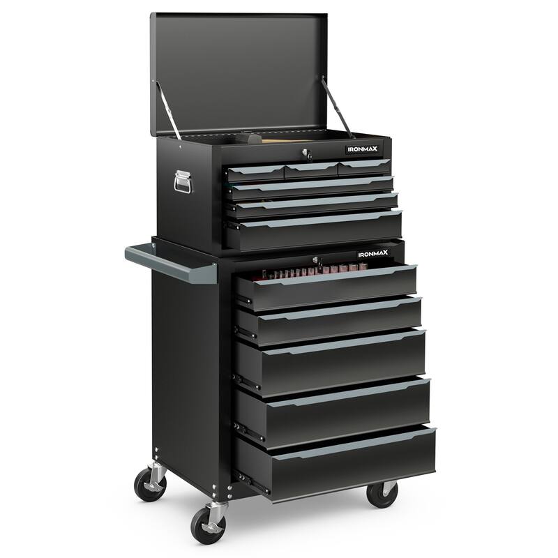 Gymax Rolling Steel Tool Chest 5-Drawer Tool Storage Cabinet w/