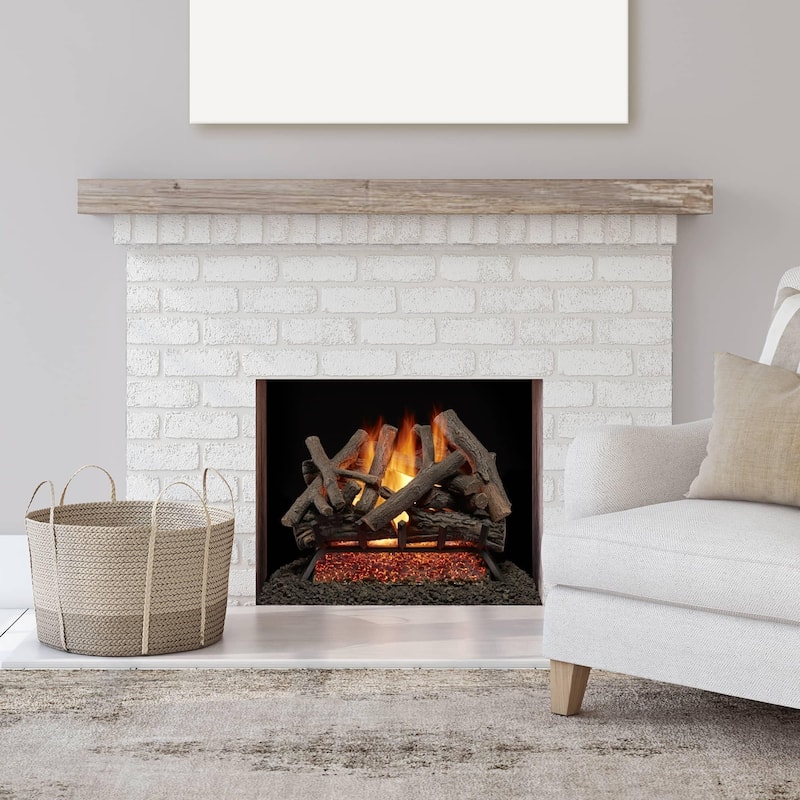 Duluth Forge BVL24-3 55,000 BTU Natural Gas Log Set Fireplace with