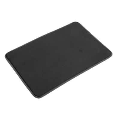 Solid Color Pattern Bathroom Rugs, Polyester Bath Mat, Machine Washable 90x60cm