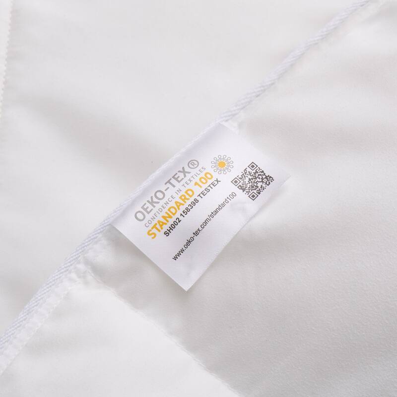 All Season Microfiber White Goose Down and Feather Fiber Comforter