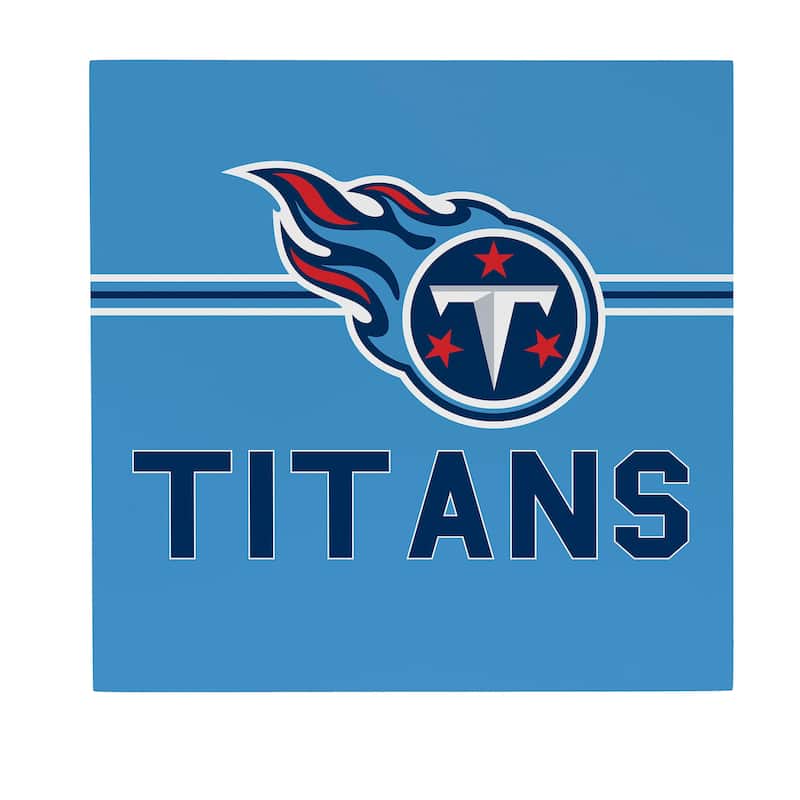 Tennessee Titans Wooden Door Decor Wall Sign - Multi-Color