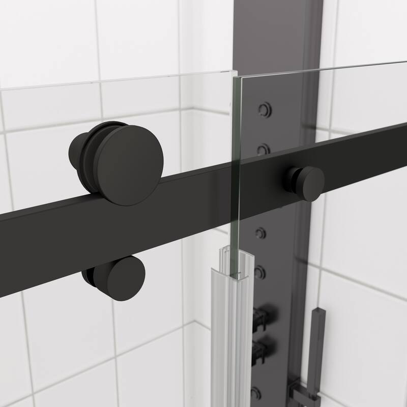 Glass shower door, sliding door