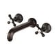 preview thumbnail 6 of 5, Metropolitan Two-Handle 3-Hole Wall Mount Bathroom Faucet Oil Rubbed Bronze