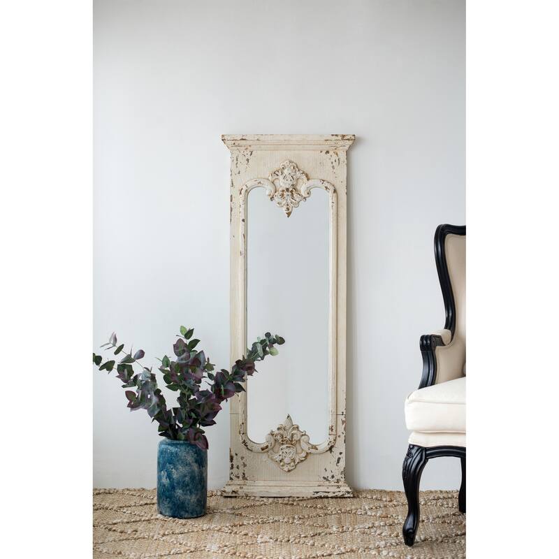 Full Length Mirror with Solid Wood Frame