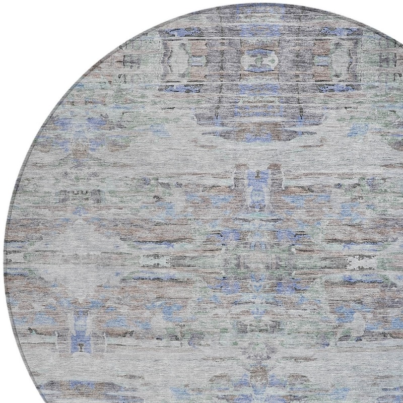 HomeRoots Abstract Transitional Rectangle Outdoor Rug