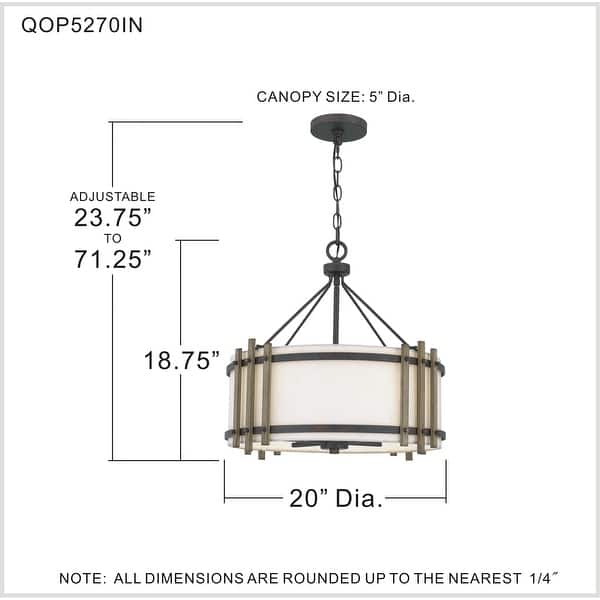 Quoizel Oversized Iron Gate 4-light Pendant